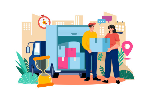 M582_Delivery Service Illustration Pack