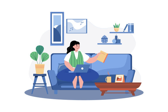 M575_Work from home Illustration Pack