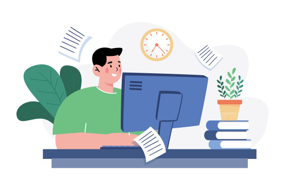 M575_Work from home Illustration Pack