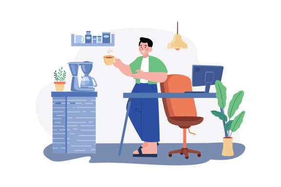 M575_Work from home Illustration Pack