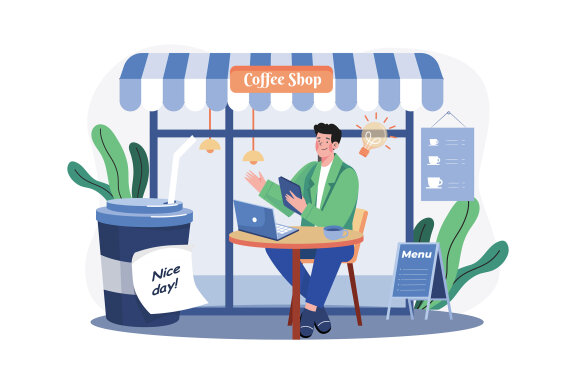 M574_Remote Working Illustration Pack