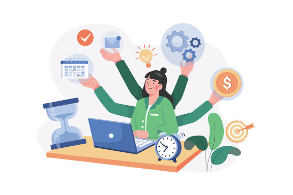 M574_Remote Working Illustration Pack