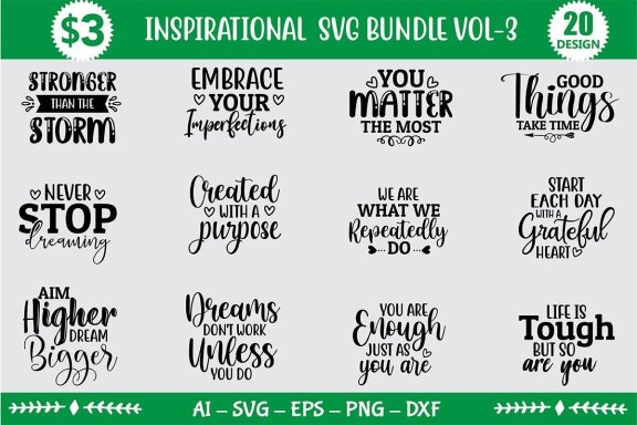 Inspirational SVG Bundle