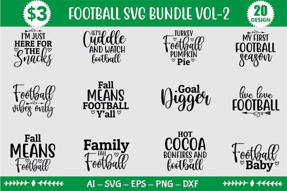 Football SVG Bundle