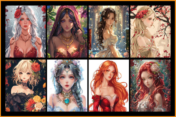 Anime Princess Coloring Pages