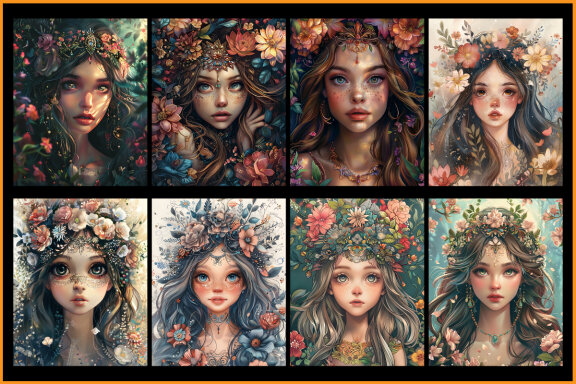 Boho Beauty Girl Coloring Pages