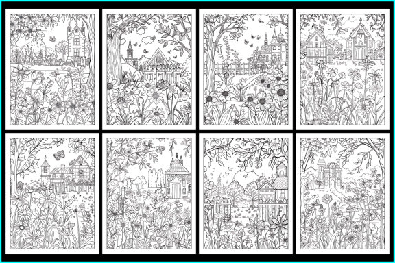 Bold and Easy Secret Garden Coloring Page