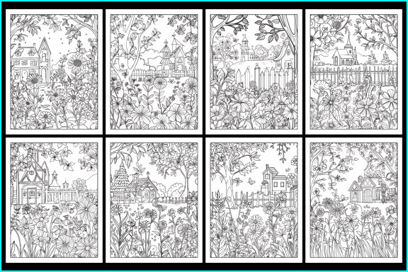 Bold and Easy Secret Garden Coloring Page