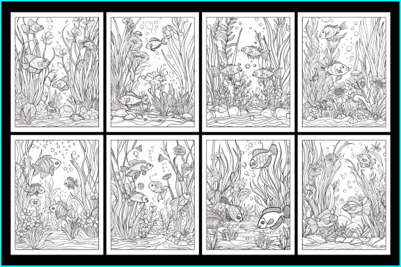 Under Water Coloring Pages