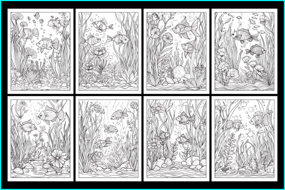 Under Water Coloring Pages