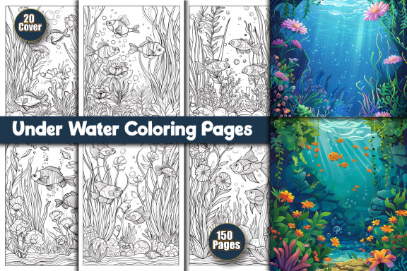 Under Water Coloring Pages
