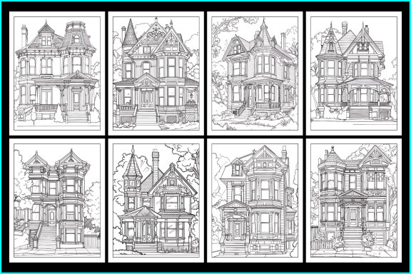 Victorian Home Coloring Pages
