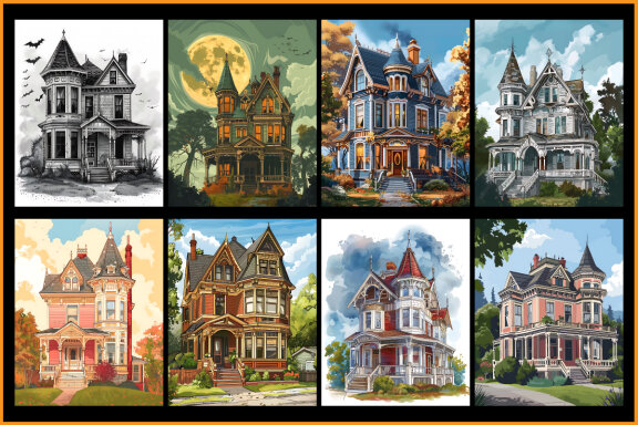 Victorian Home Coloring Pages