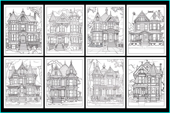 Victorian Home Coloring Pages