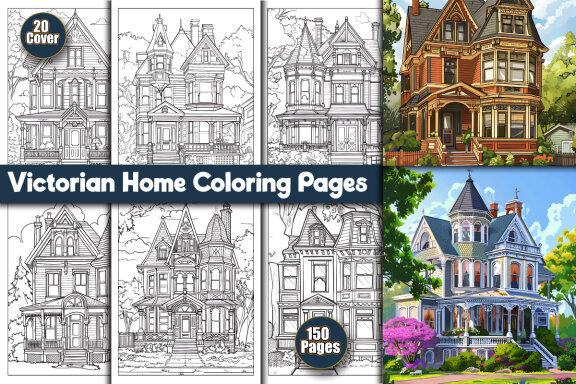 Victorian Home Coloring Pages