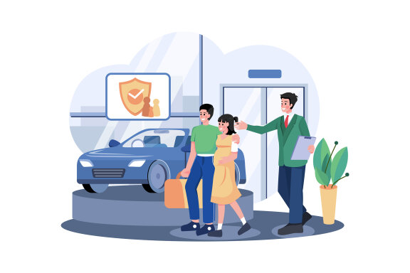 M559_Car Dealership Illustration Pack