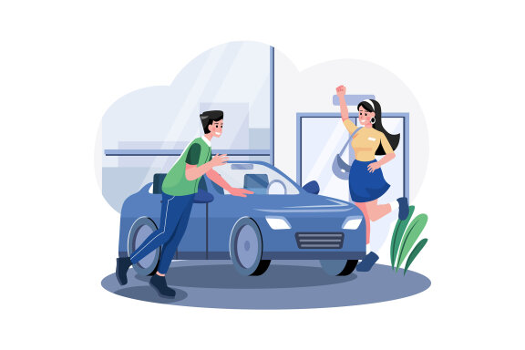 M559_Car Dealership Illustration Pack