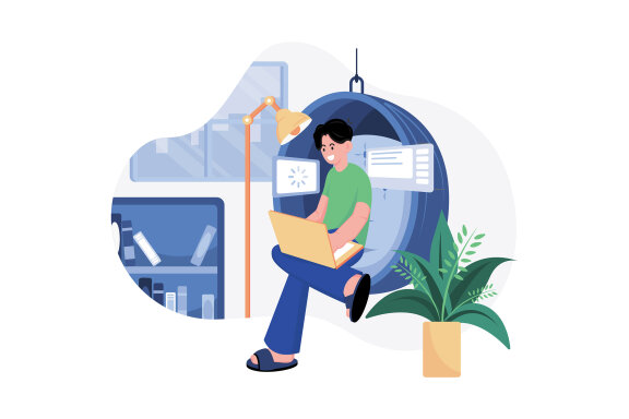 M557_Remote Work Illustration Pack
