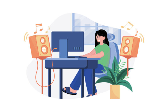 M557_Remote Work Illustration Pack