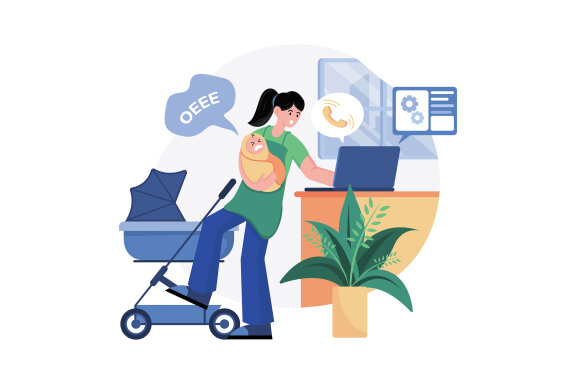 M557_Remote Work Illustration Pack