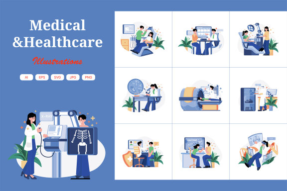 M556_Medical & Healthcare Illustrations