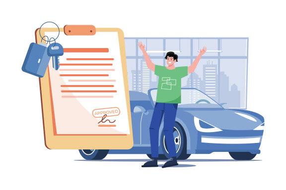 M555_Car Dealership Illustration Pack