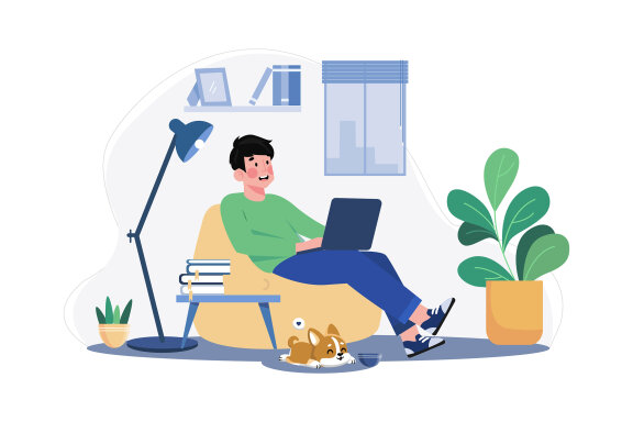M553_Remote Work Illustration Pack 1