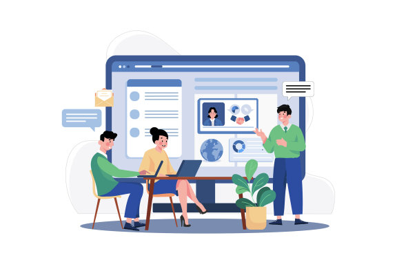 M553_Remote Work Illustration Pack 1
