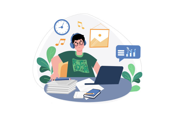 M553_Remote Work Illustration Pack 1
