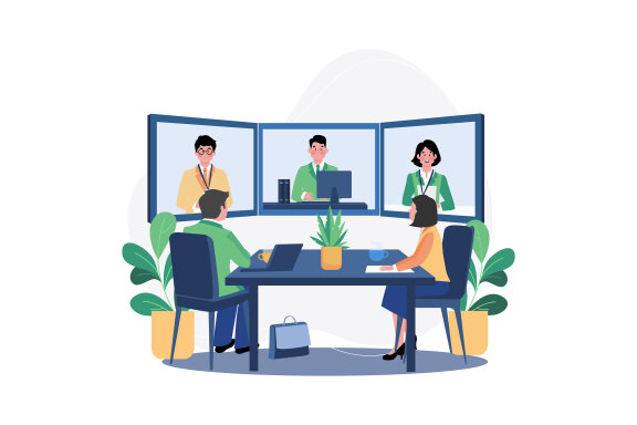 M553_Remote Work Illustration Pack 2