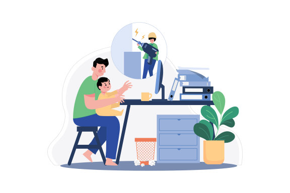 M553_Remote Work Illustration Pack 2