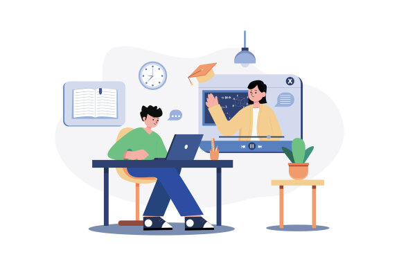 M551_Online Education Illustration Pack 1