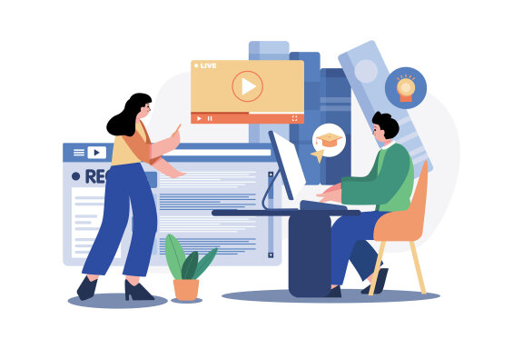 M551_Online Education Illustration Pack 2
