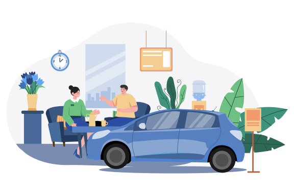 M550_Car Dealership Illustrations 1