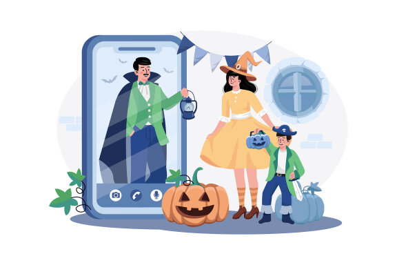 M548_ Halloween Illustration Pack