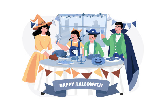 M548_ Halloween Illustration Pack