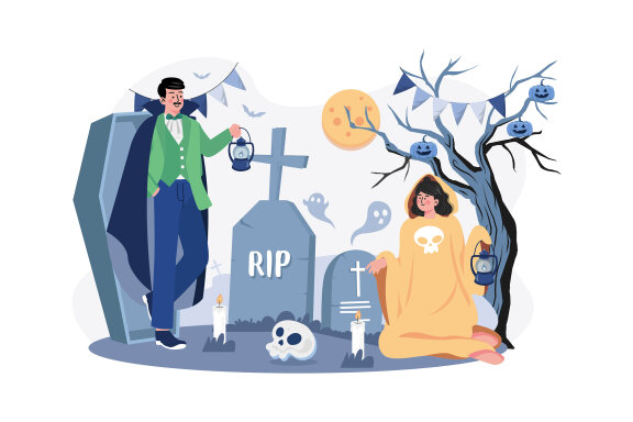 M548_ Halloween Illustration Pack
