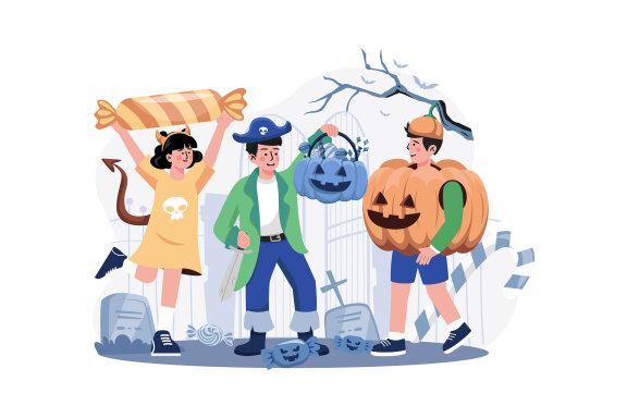 M548_ Halloween Illustration Pack