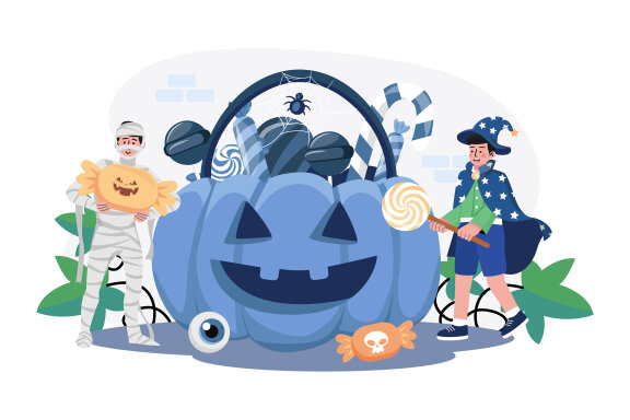 M548_ Halloween Illustration Pack