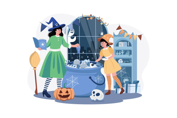 M548_ Halloween Illustration Pack