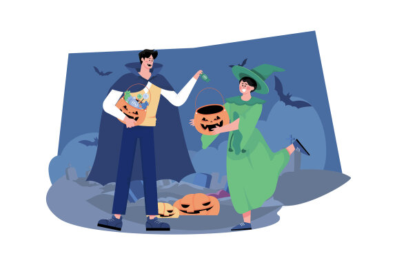 M538_ Halloween Illustration Pack