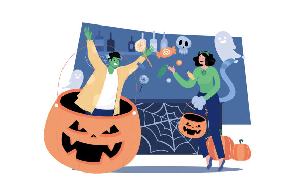 M538_ Halloween Illustration Pack