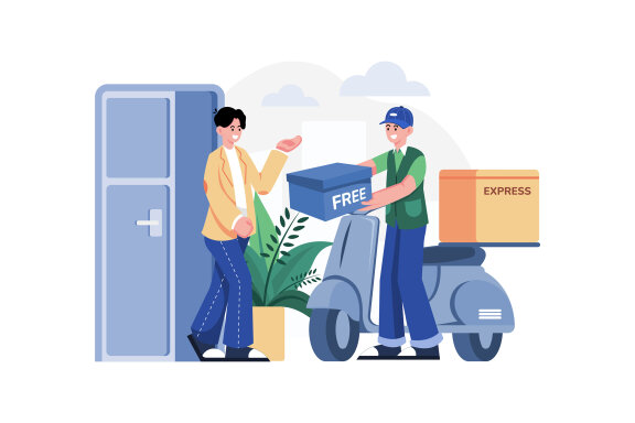 M535_Shopping Online Illustration Pack
