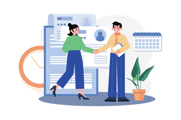 M528_Interview & Hiring Illustration Pack