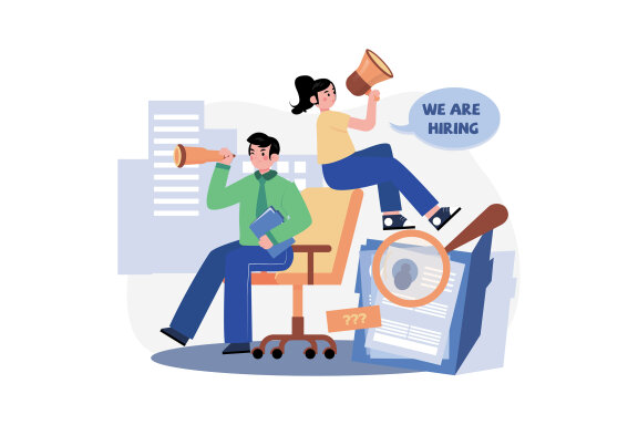 M528_Interview & Hiring Illustration Pack
