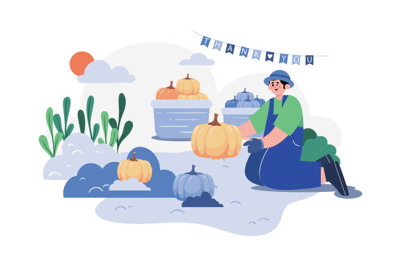 M517_ Thanksgiving Day Illustration Pack