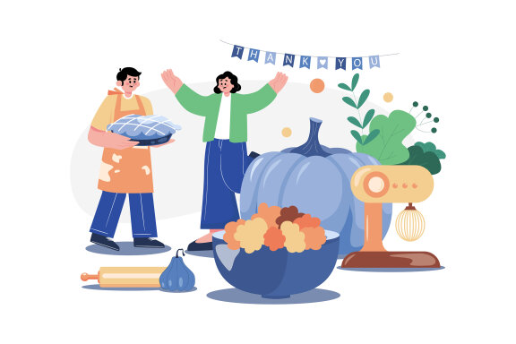 M517_ Thanksgiving Day Illustration Pack