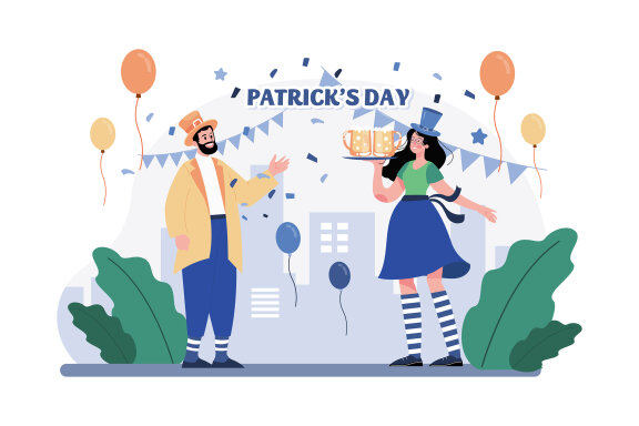 M512_St. Patrick’s Day Illustration Pack