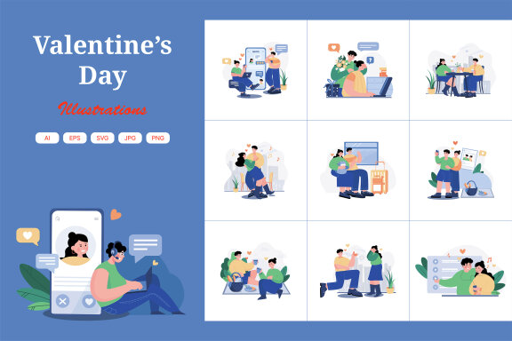 M511_Valentine’s Day Illustration Pack