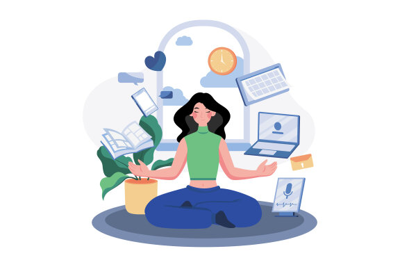 M508_Remote Working Illustration Pack